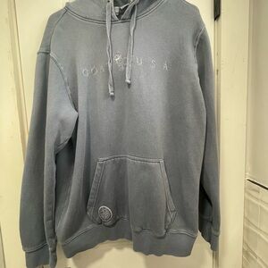 Men's industrial blue GOAT USA hoodie size M